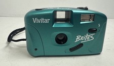 Vivitar Brites 35mm Film Camera Vintage 90s Teal Green Point Shoot Focus Free