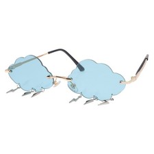 Festival Glasses Photo Booth Props Eyeglasses Rimless Cloud Sunglasses