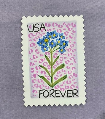 aceo original art card flox flowers primrose.art.cards