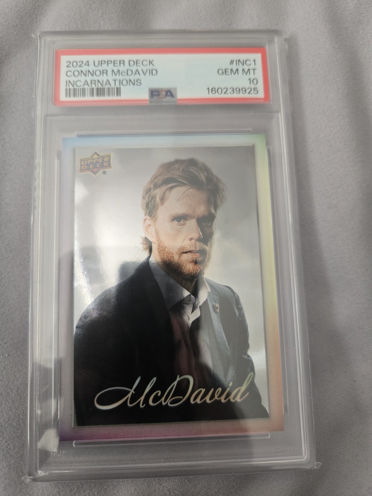 2024-25 Upper Deck Series 2 - Incarnations Connor McDavid #INC-1 PSA 10!