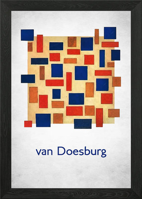 Theo van Doesburg Gerahmtes Wandbild Poster Leinwanddruck Bild