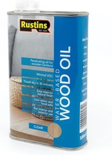Rustins Water-Based Wood Oil Clear Quick Drying Furniture Treatment 500ml 38.00 per litre
