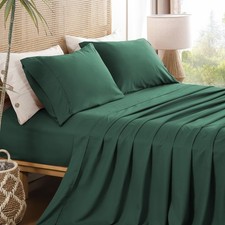Full Sheet Set 4 Piece, 16'' Deep Pocket Fitted Sheets Soft Breathable Microf...