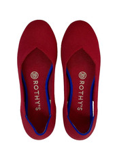 ROTHY  S   The Flat  Round Toe Slip-on Knit Shoes. Women  s Size 6. Red