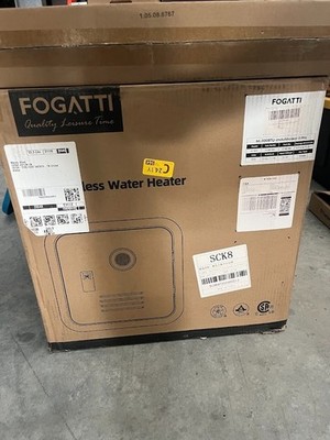 FOGATTI InstaShower 9 Pro RV Tankless Water Heater, 66,000 BTU New in Box