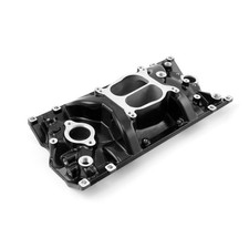 Chevy Sbc 350 Vortec Lowrise Aluminum Intake Manifold Black