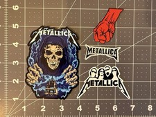 Metallica Sticker Ride The Lightning 4  4 Sticker Lot
