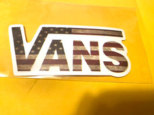VANS Shoes-USA-Logo-Pop Art-Sticker-Die-Cut-3.5x 1.5"-Indoor Sticker-New