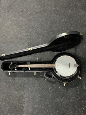 Davison 5 String Resonator Banjo w/ TKL Hard Case Bluegrass Folk Guitar EUC