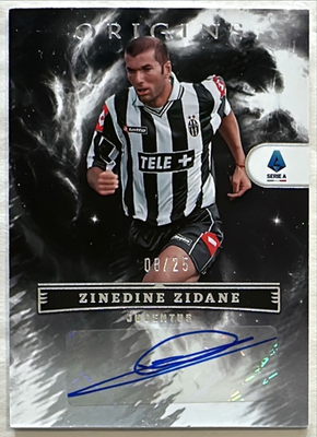 2022-23 Chronicles Zinedine Zidane Auto 8/25 Silver Origins Serie
