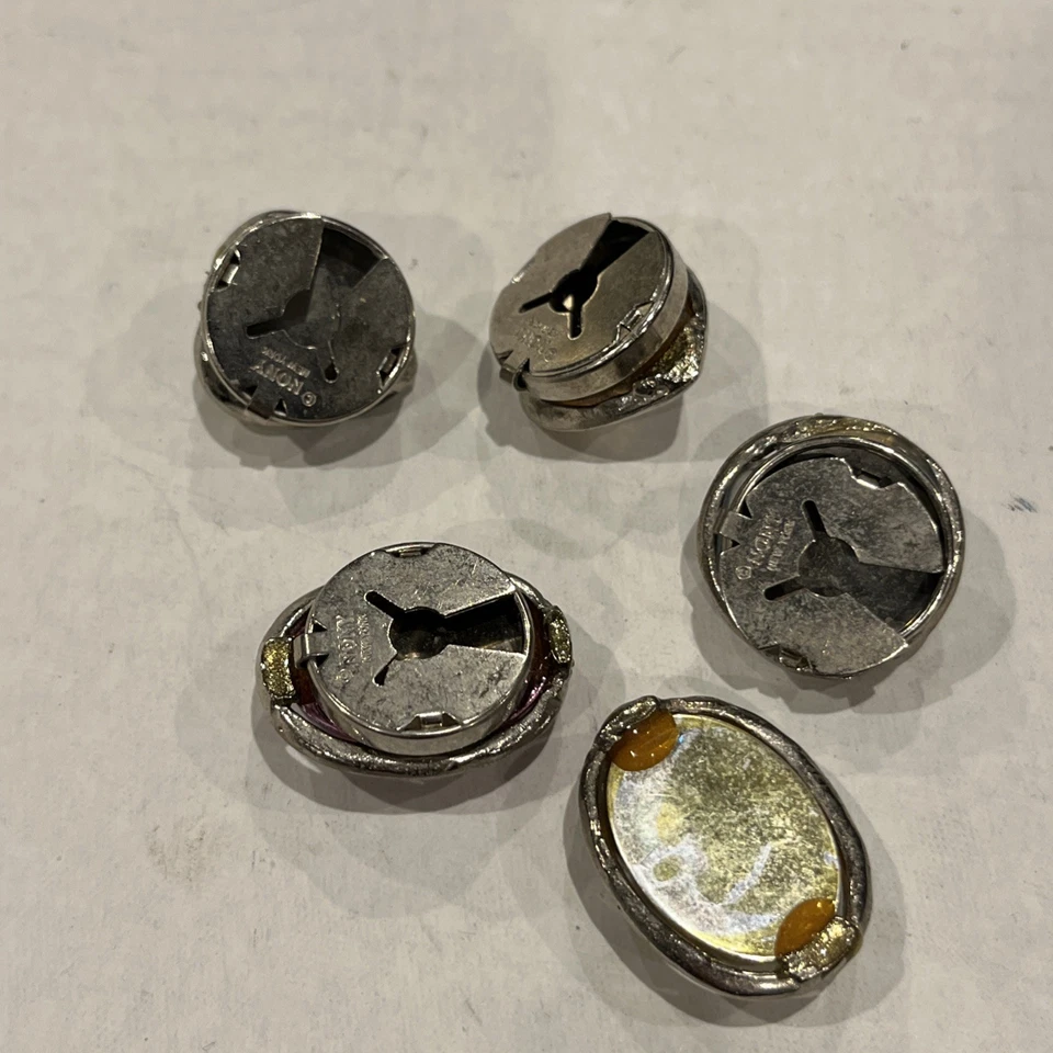 Vintage Button Covers, NONY of New York, Set of 5 - Image 3 of 4