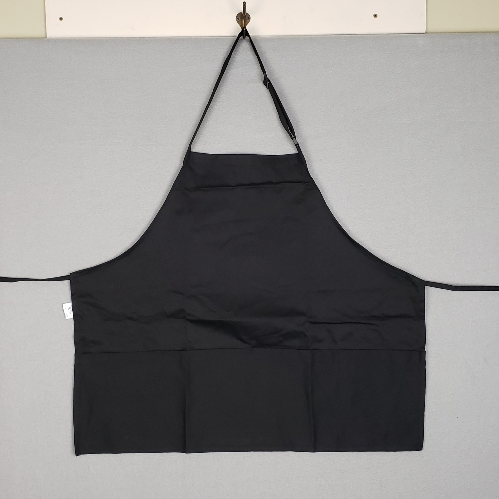 Superior Uniform Group Pocket Front Apron Solid Black Classic Chef Waitress NEW