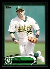 Eric Sogard Oakland Athletics 2012 Topps Black #487 SN /61