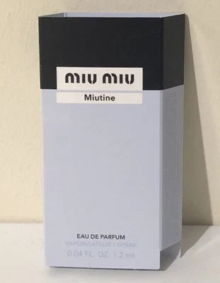 Miu Miu Miutine Eau De Parfum EDP 1.2ml Mini Trial Size Spray NEW