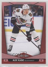 2024-25 O-Pee-Chee Red Border Alex Vlasic #140 0c3