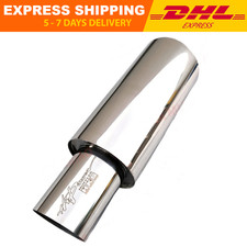 HKS HI-POWER UNIVERSAL SINGLE EXHAUST MUFFLER Inlet 2.5 Outlet 4.0 Inches EXPRES