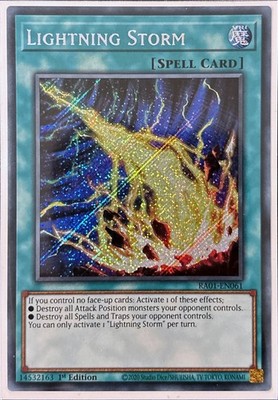 Lightning Storm RA01-EN061 Secret Rare 1st Ed