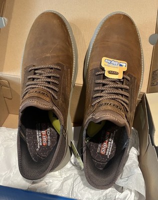 Skechers Men's Slip-Ins Size 10.5 Dark Brown Garza-Gervin Memory Foam. Brand New