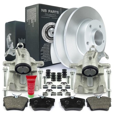 Bremssättel Bremsscheiben Bremsbeläge hinten für Nissan Primastar Opel Vivaro