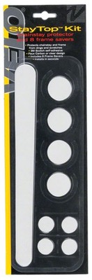 Velo StayTop Kit Chainstay Protector and 8 Frame Saver Patches Clear Protection