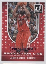 2014 Donruss Production Line Scoring Press Proof Purple /199 James Harden #5 0ad