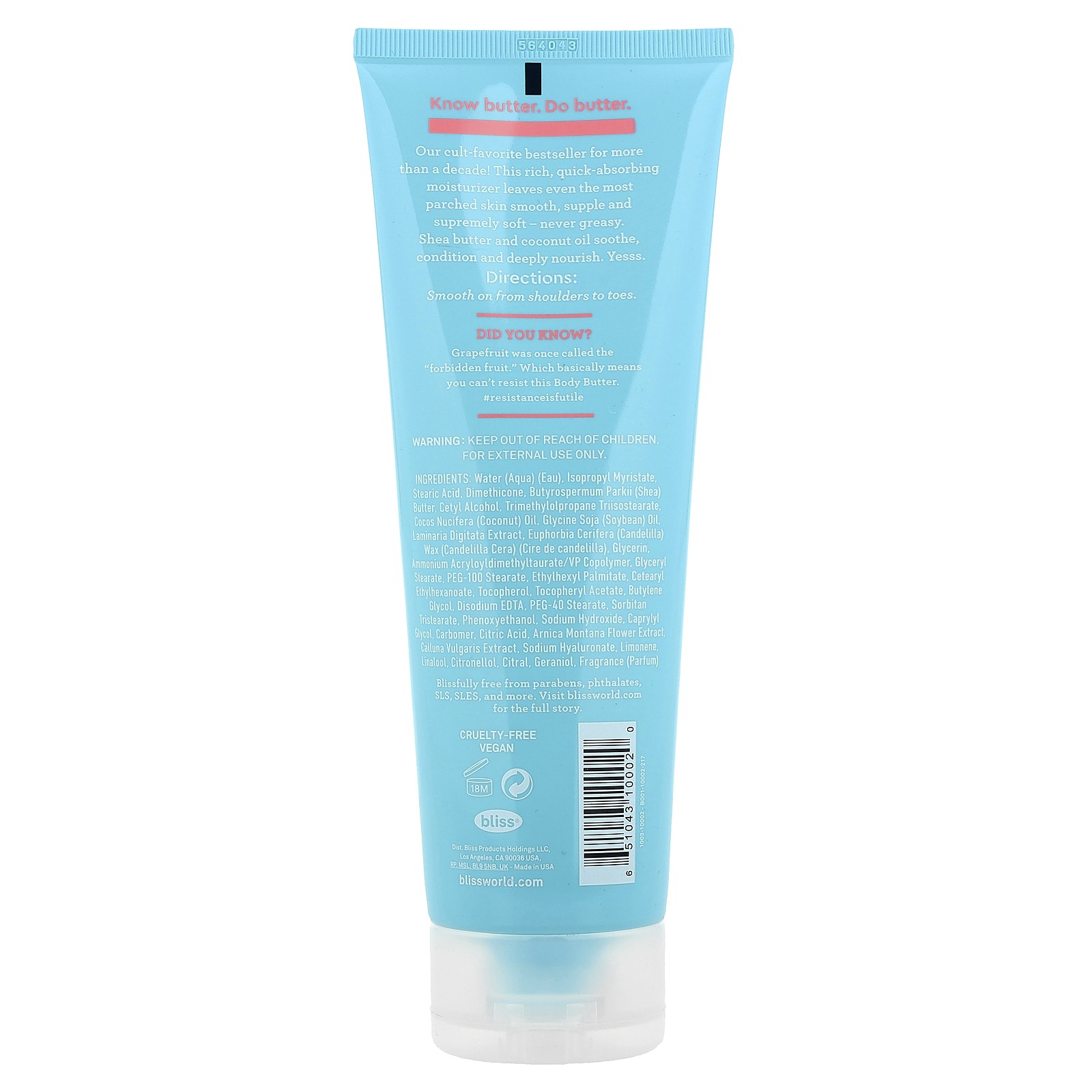 Body Butter, Grapefruit & Aloe, 6.7 fl oz (200 ml)