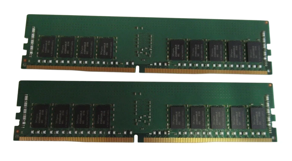 Hynix HMA41GR7BJR4N-VK 16GB (2x8GB) PC4-21300 DDR4-2666MHz ECC CL19 288P Memory - Image 2 of 4