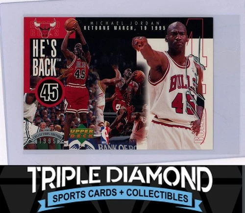 1995 Upper Deck Authenticated Michael Jordan He's Back Jumbo Card Y101