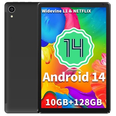 10.1'' WIFI Tablet Android 14 HD 10GB + 128GB Tablet Pad Octa-Core Dual Camera