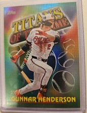2026 Topps Series 1 Titans Of The Game #TOG-4 Gunnar Henderson Green Foil 37/99