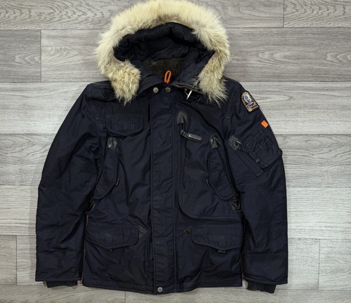 Parajumpers Masterpiece Right Hand Fur Hooded Parka Jacket Size Small