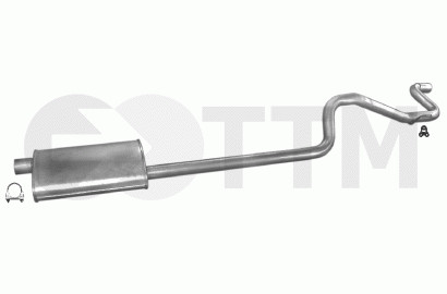 Silencieux arrière Ford Transit 2.5 D résout fuite gaz et bruit pour bus 1994-1996 70cv