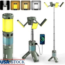 Telescopic Camping Lights Rechargeable Waterproof Magnetic Base LED Lantern New