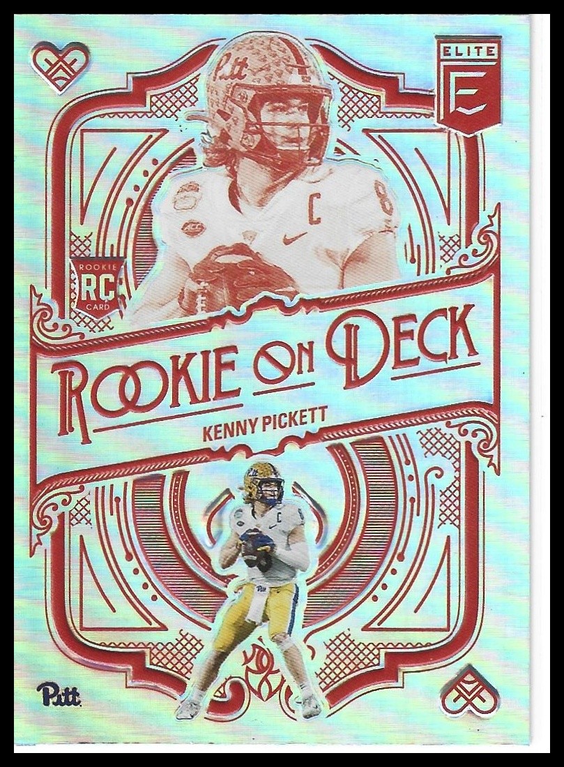 2022 Donruss Elite #RD-1 Kenny Pickett Rookie on Deck