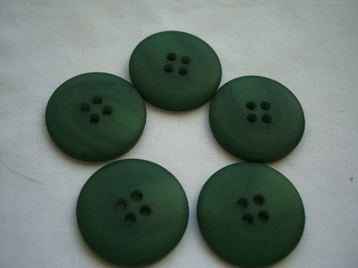 GRÜN, LEICHTER WIRBEL-EFFEKT MATTES FINISH 4 LOCH KNÖPFE x 5 KOSTENLOSER VERSAND