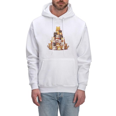Christmas Cat Tower Cattree Catmas Men's Hoodie