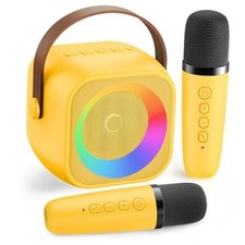 Mini Karaoke Machine for Kids Adults Portable Bluetooth Karaoke Speaker with 2