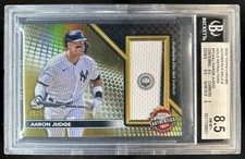 2024 Topps Chrome Aaron Judge Authentics Gold Refractor #/50 Yankees BGS 8.5