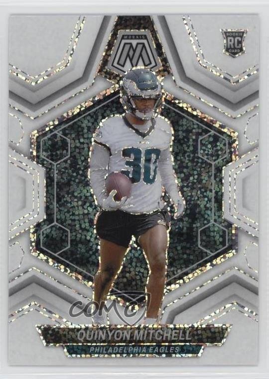 2024 Panini Mosaic Rookies White Sparkle Prizm Quinyon Mitchell #322 sc2