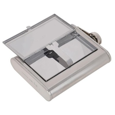Premium Portable Flask Cigarette Case Combo Set for Outdoor Activities