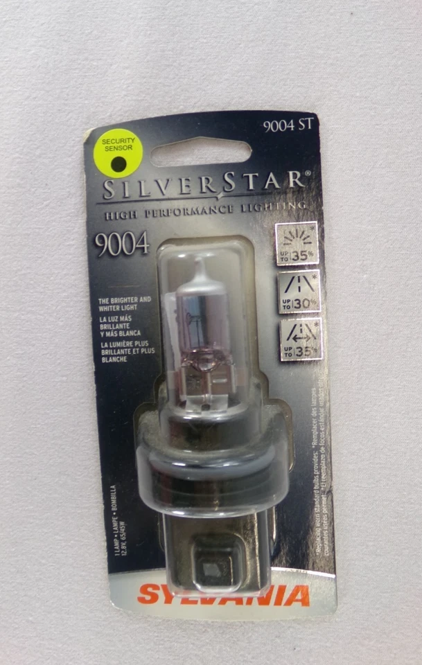 SYLVANIA - 9004 SilverStar - Bombilla halógena de alto rendimiento para faros (1 bombilla) Foto 2 de 4