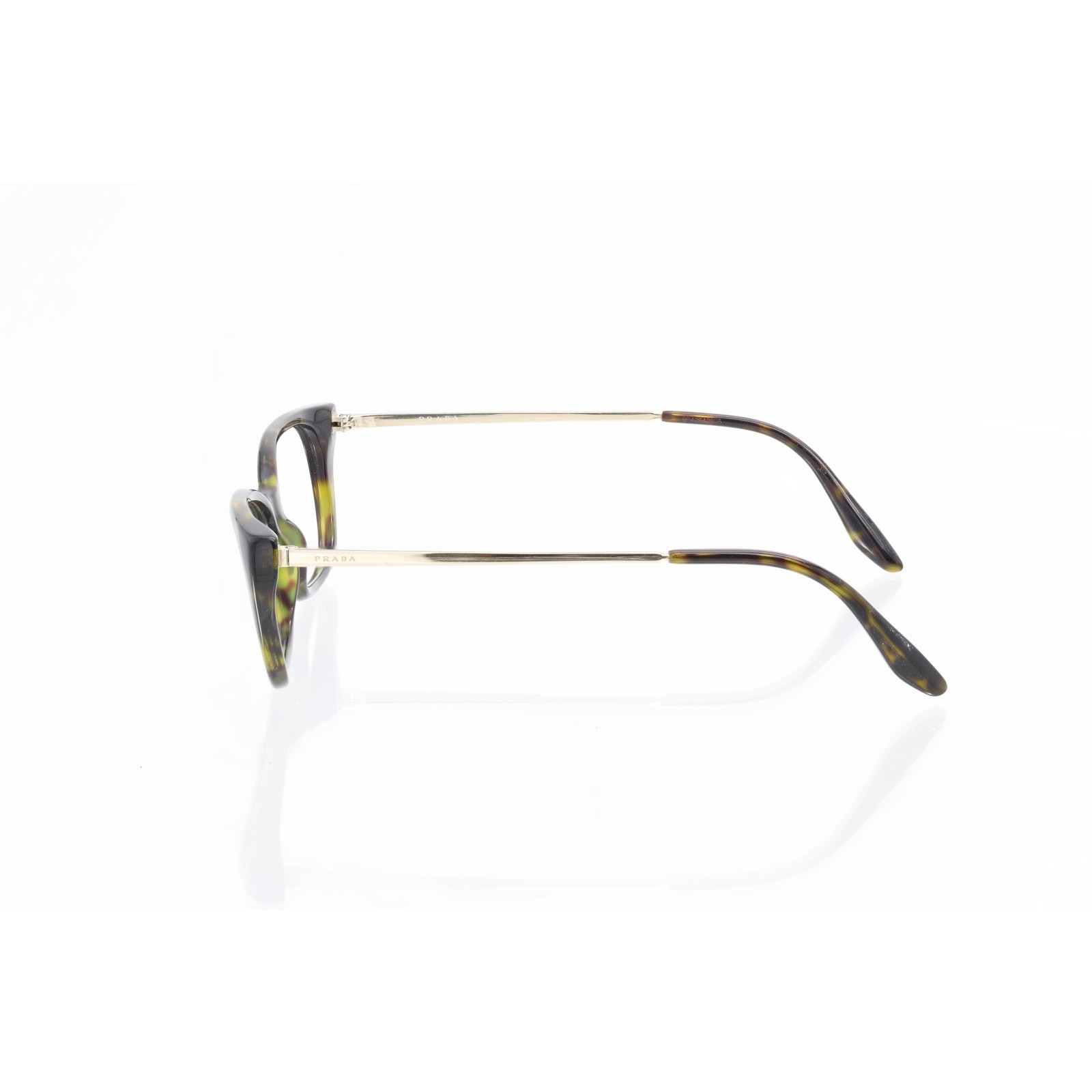 Prada PR 14XV Green/Brown Tortoise 52-16-140mm Eyeglasses FRAMES ONLY - GOOD thumbnail 4
