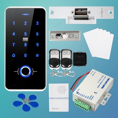 Waterproof Door Lock 13.56MHz IC Fingerprint Access Control System+Doorbell