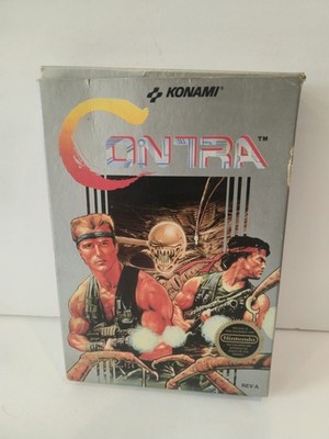 Contra (Nintendo NES, 1988) COMPLETE CIB - Tested 