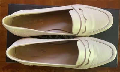 NWT Coach And Four Dana Loafers Cream Leather Upper Slip-On Style Size 8 B on 7)