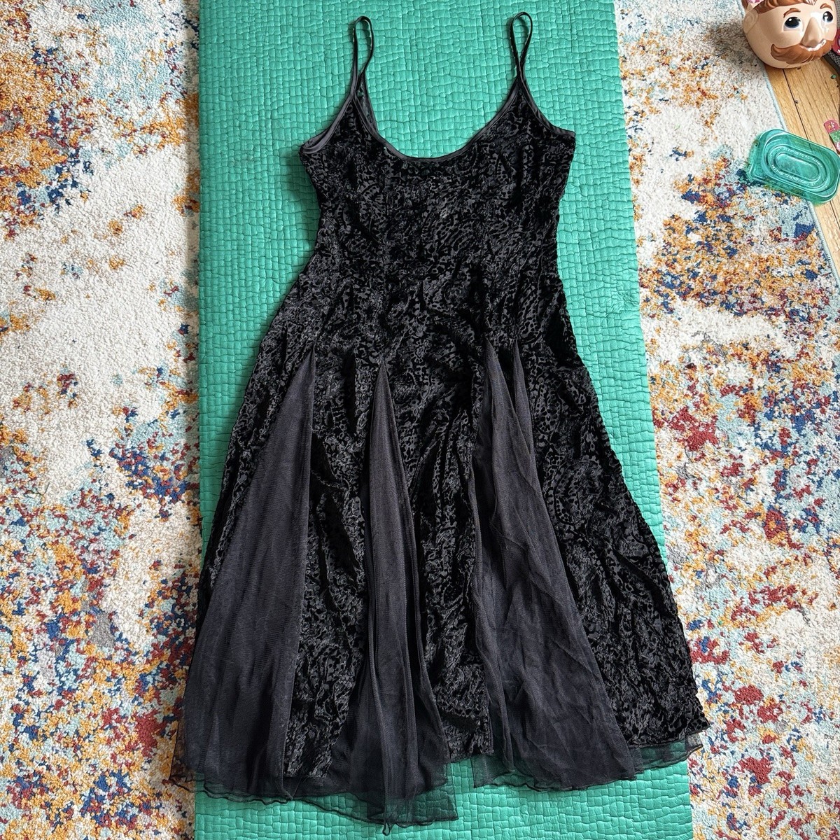 blue dress for baby girl Free People Velvet + Lace Black Dress (0) main image 1
