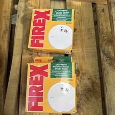 2 X Kidde Firex KF20 Optical Mains Powered Smoke Alarm 230V 9v Battery Backup