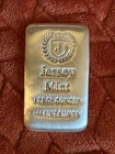 5 Troy Oz 0.999 Silver Bullion Poured Bar Jersey Mint -  Art Collectible