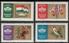 Hungary, #1396-99 Stamp Exhibition Budapest 1961 set,4v, MNH