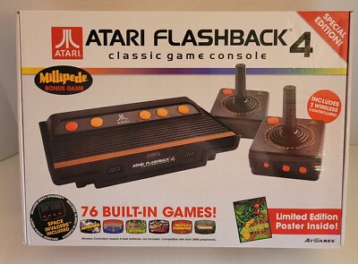 Atari Flashback 4 Classic Game Console - 75 Built-in Games* - Sealed NEW